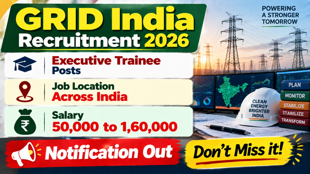 GRID India Executive Trainee Recruitment 2026