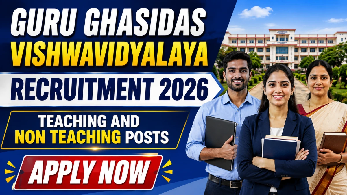 GGU Teaching and Non Teaching Recruitment 2026