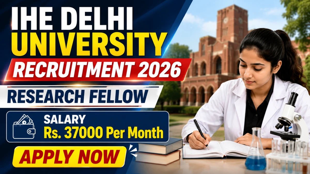 IHE Delhi University Research Fellow Recruitment 2026