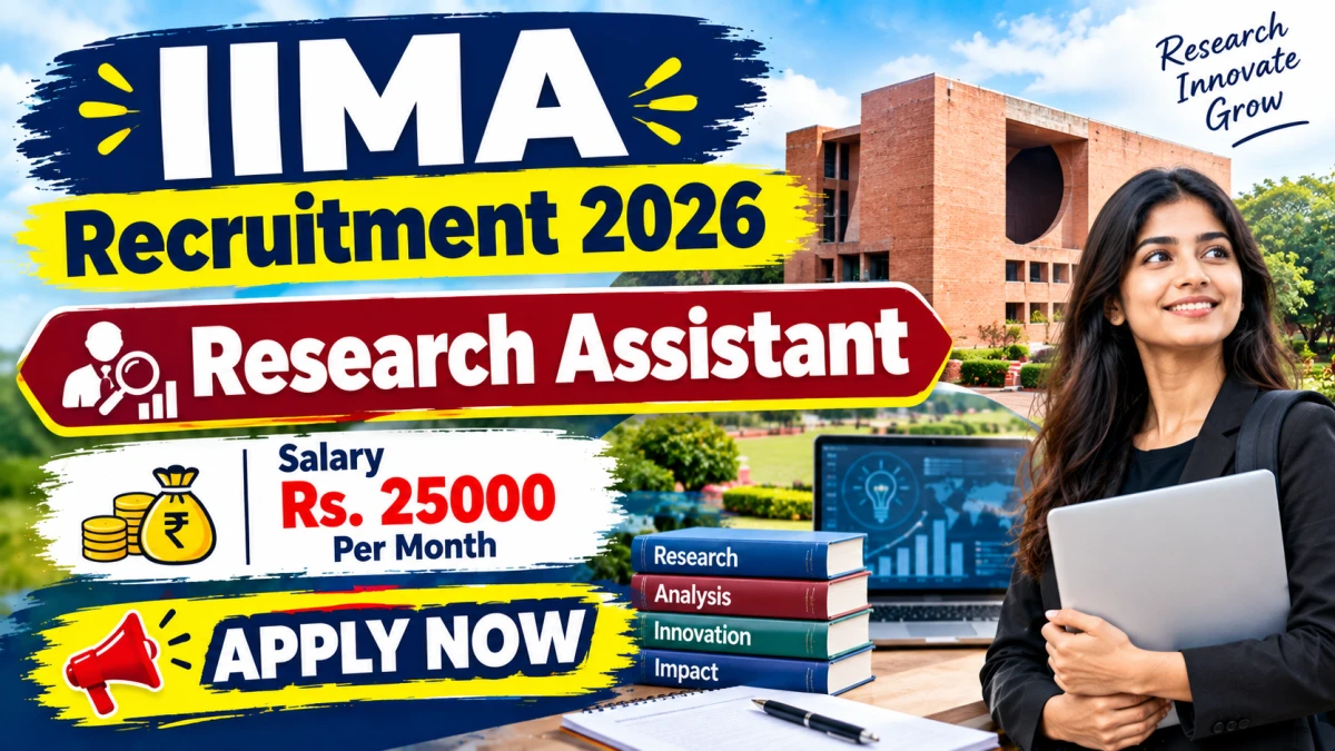 IIMA Research Assistant Recruitment 2026