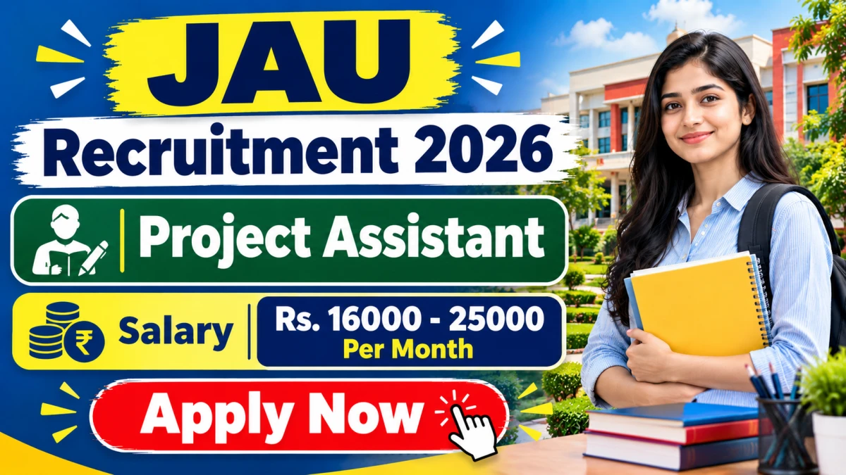 JAU Project Assistant Recruitment 2026