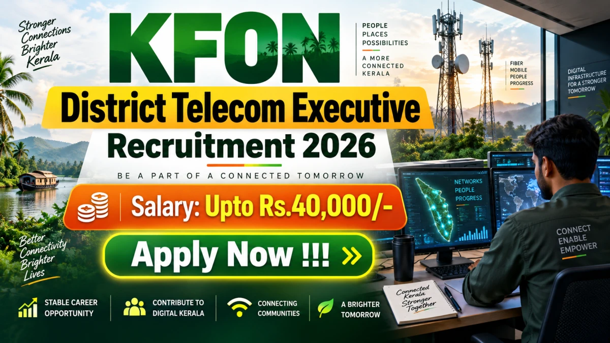 KFON District Telecom Executive Recruitment 2026
