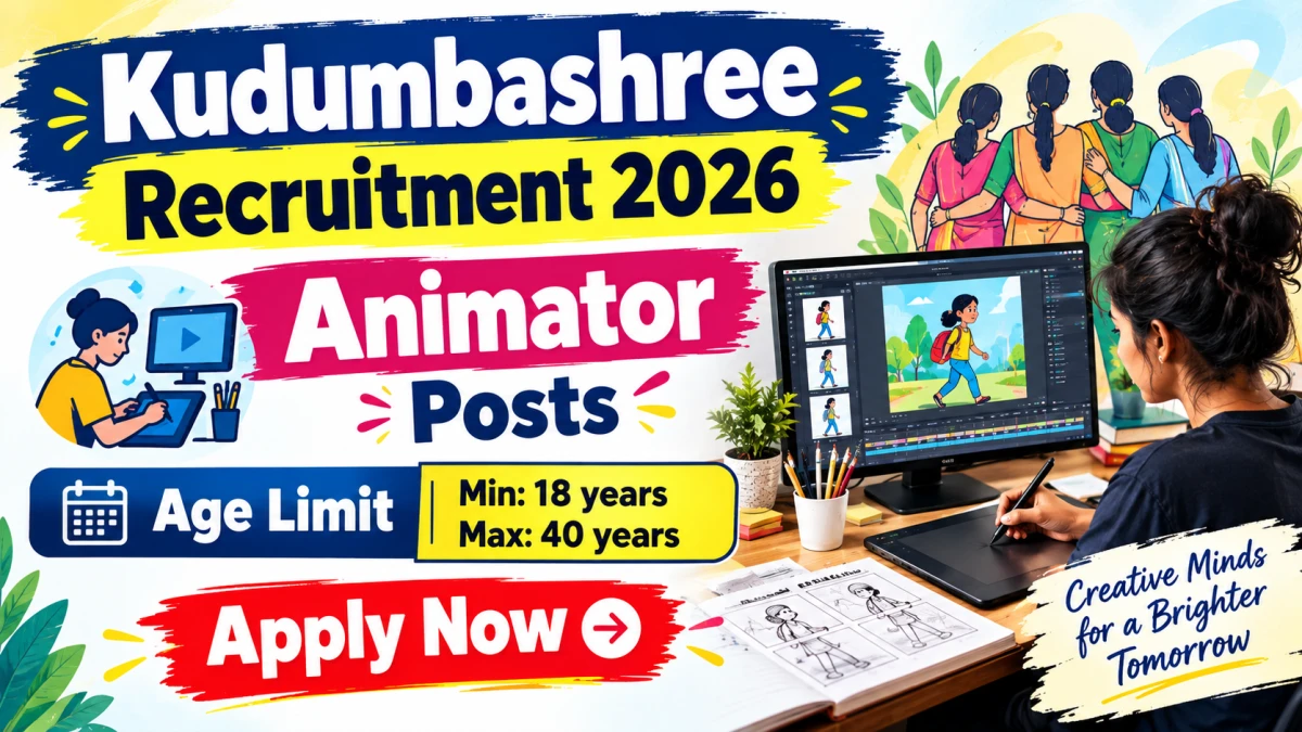 Kudumbashree Animator Recruitment 2026
