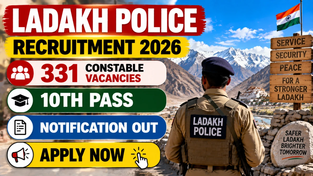 Ladakh Police Constable Recruitment 2026
