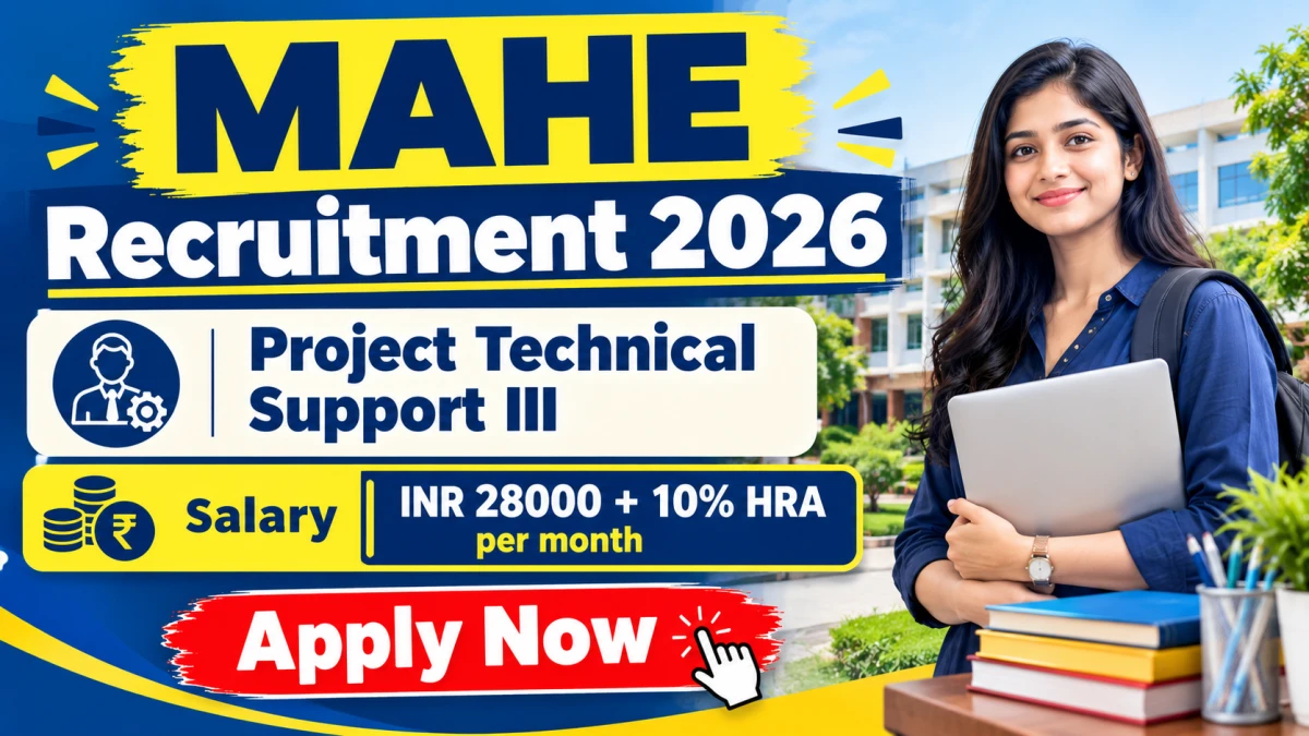 MAHE Project Technical Support III Recruitment 2026