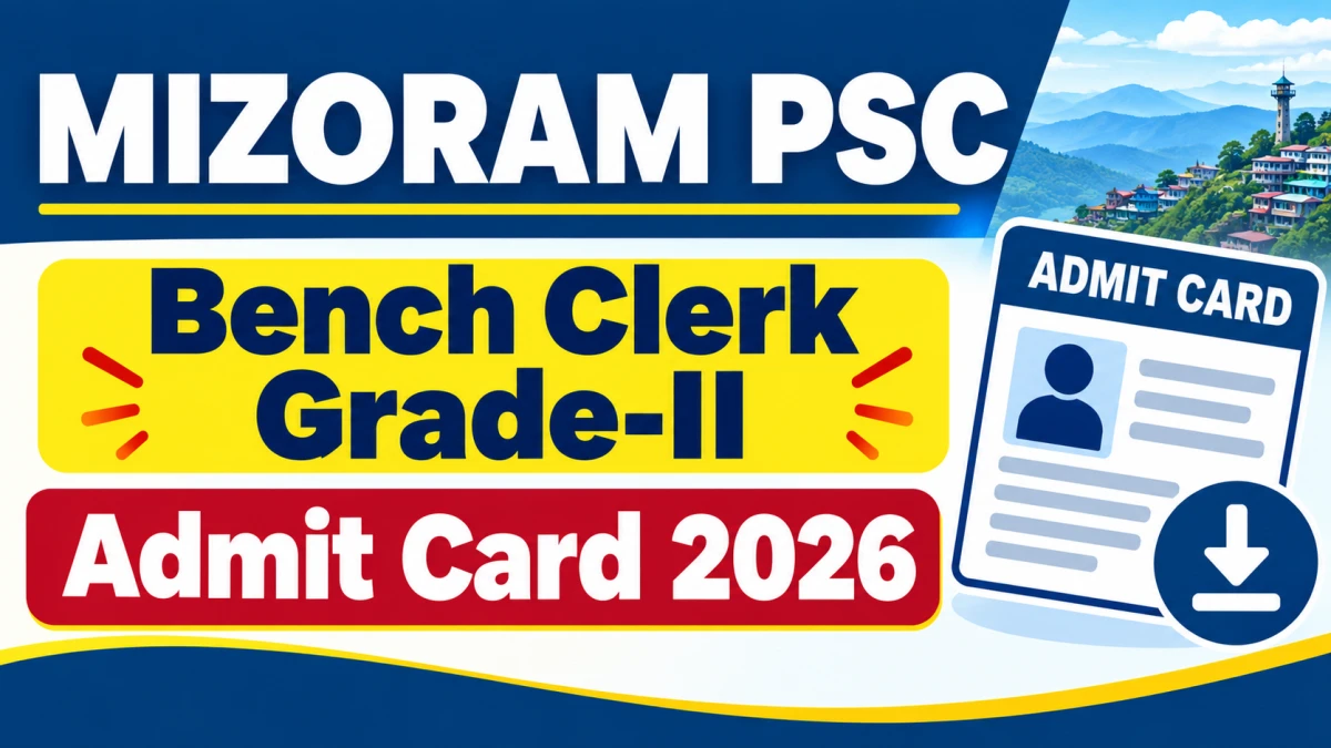 MPSC Bench Clerk Grade II Admit Card 2026