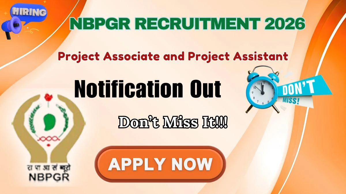 NBPGR Recruitment 2026