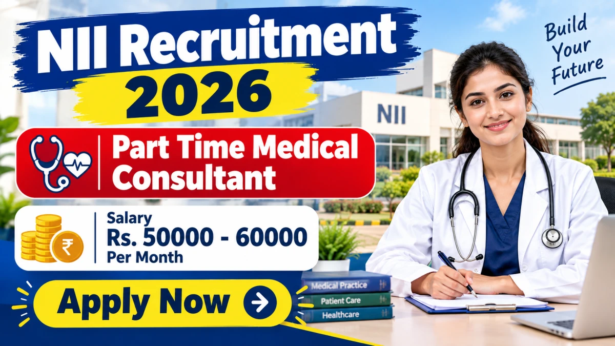 NII Part-Time Medical Consultant Recruitment 2026