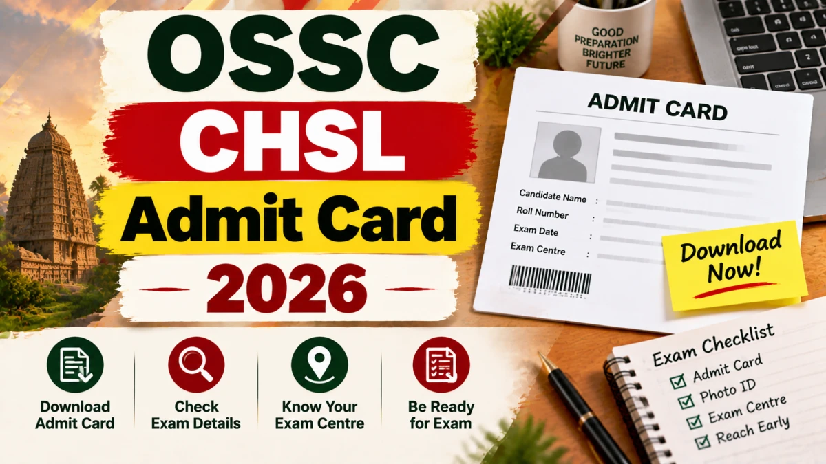 OSSC CHSL Admit Card 2026