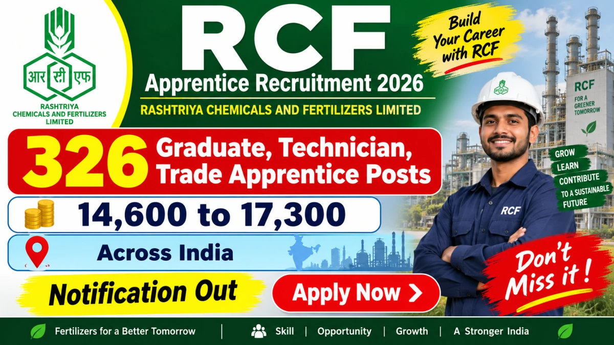 RCF Apprentice Recruitment 2026
