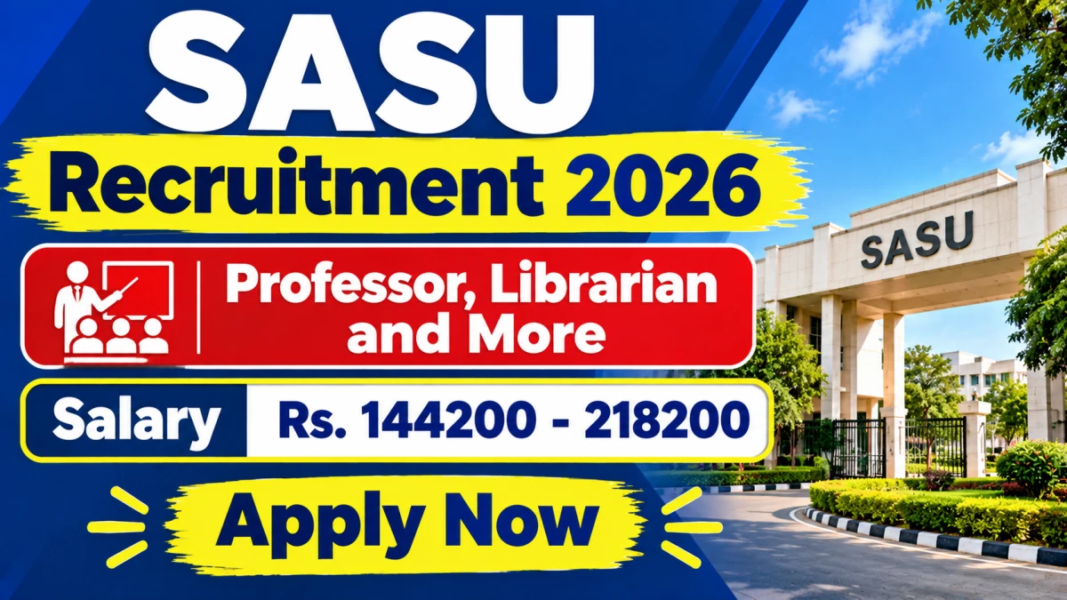 SASU Recruitment 2026