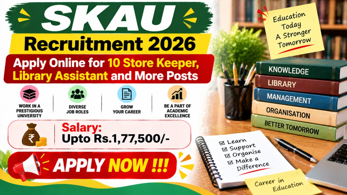 SKAU Non Teaching Recruitment 2026