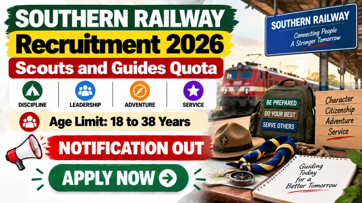 Southern Railway Scouts and Guides Quota Recruitment 2026