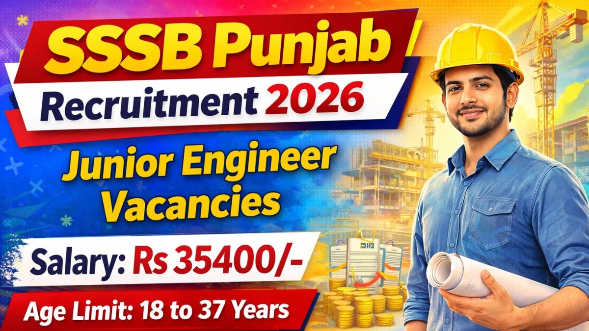 SSSB Punjab JE Recruitment 2026