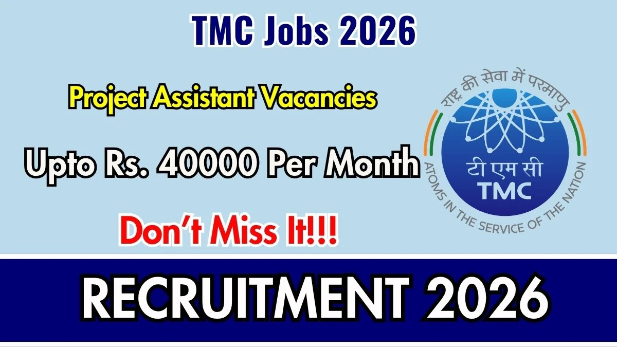 TMC Project Assistant Recruitment 2026