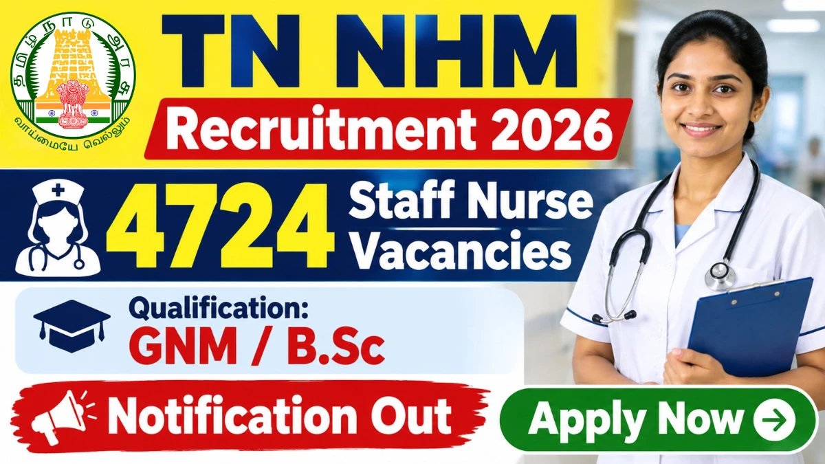 TN NHM Staff Nurse Recruitment 2026
