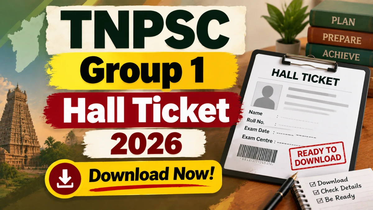 TNPSC Group 1 Hall Ticket 2026