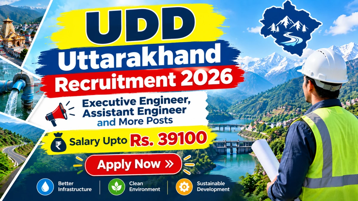 UDD Uttarakhand Recruitment 2026