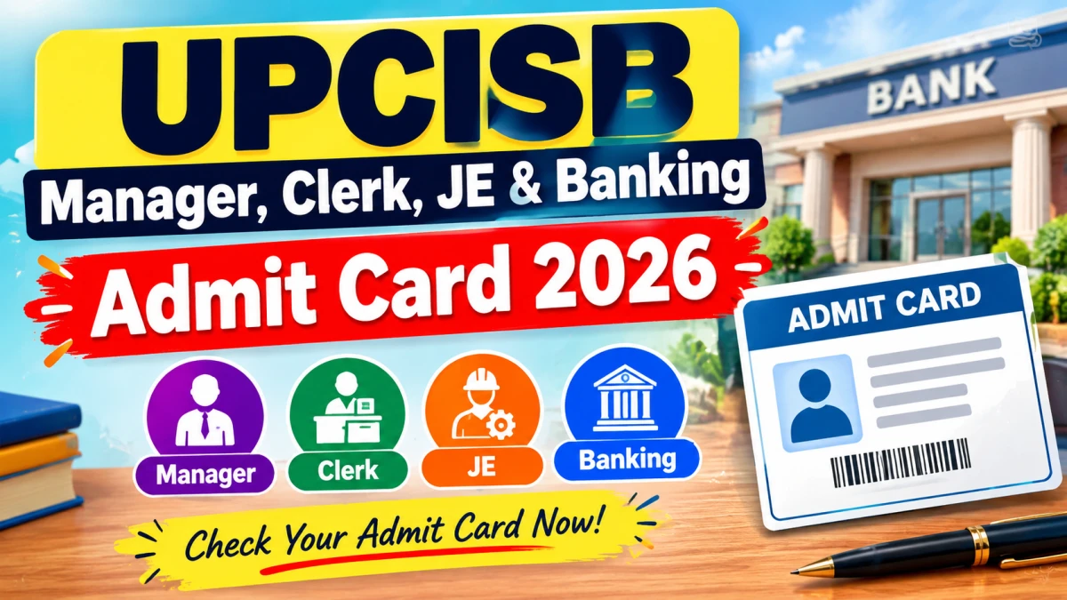 UPCISB Various Post Admit Card 2026
