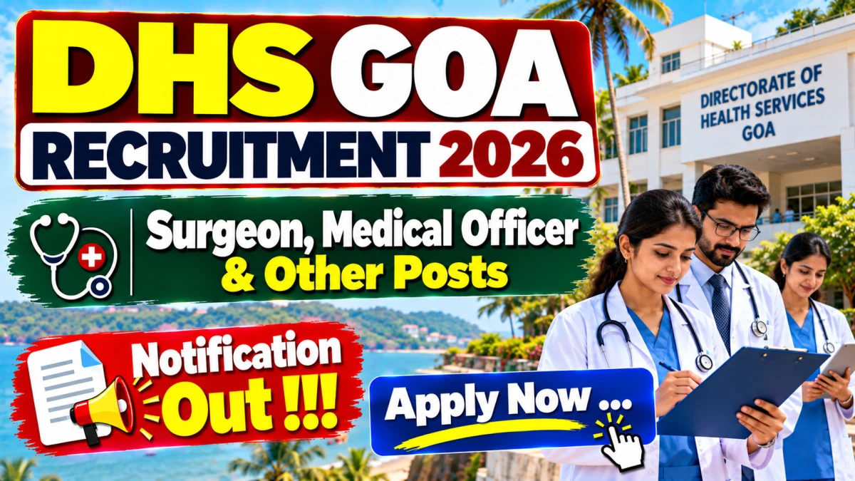DHS Goa Recruitment 2026